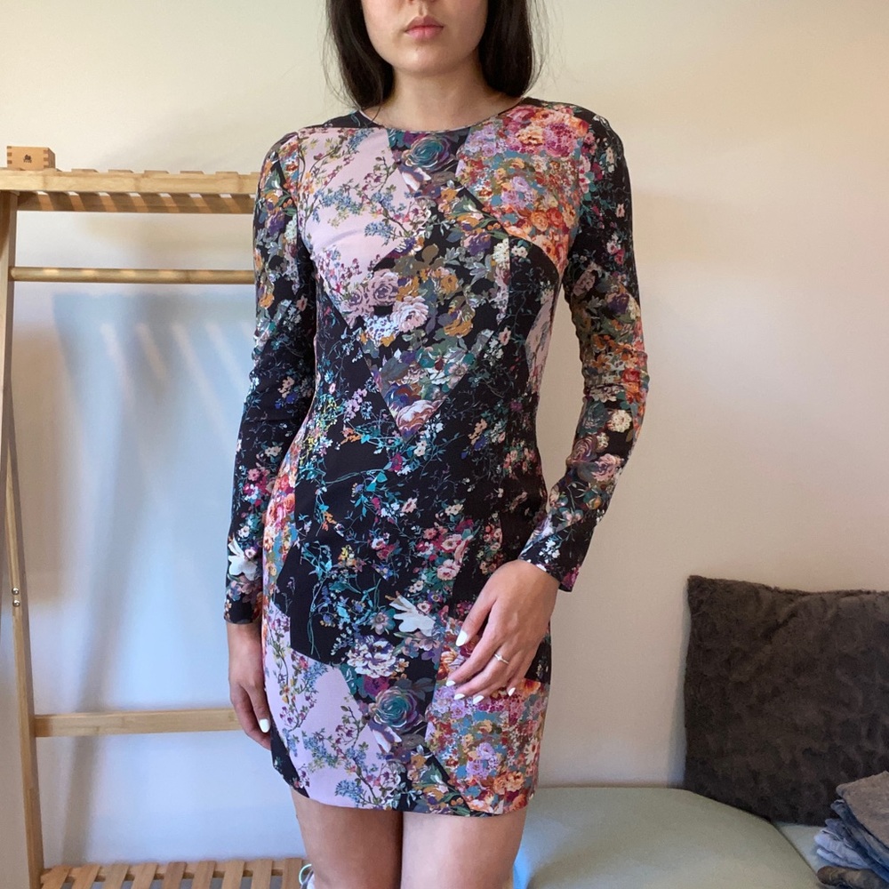 Black Halo: Dark Floral Dress